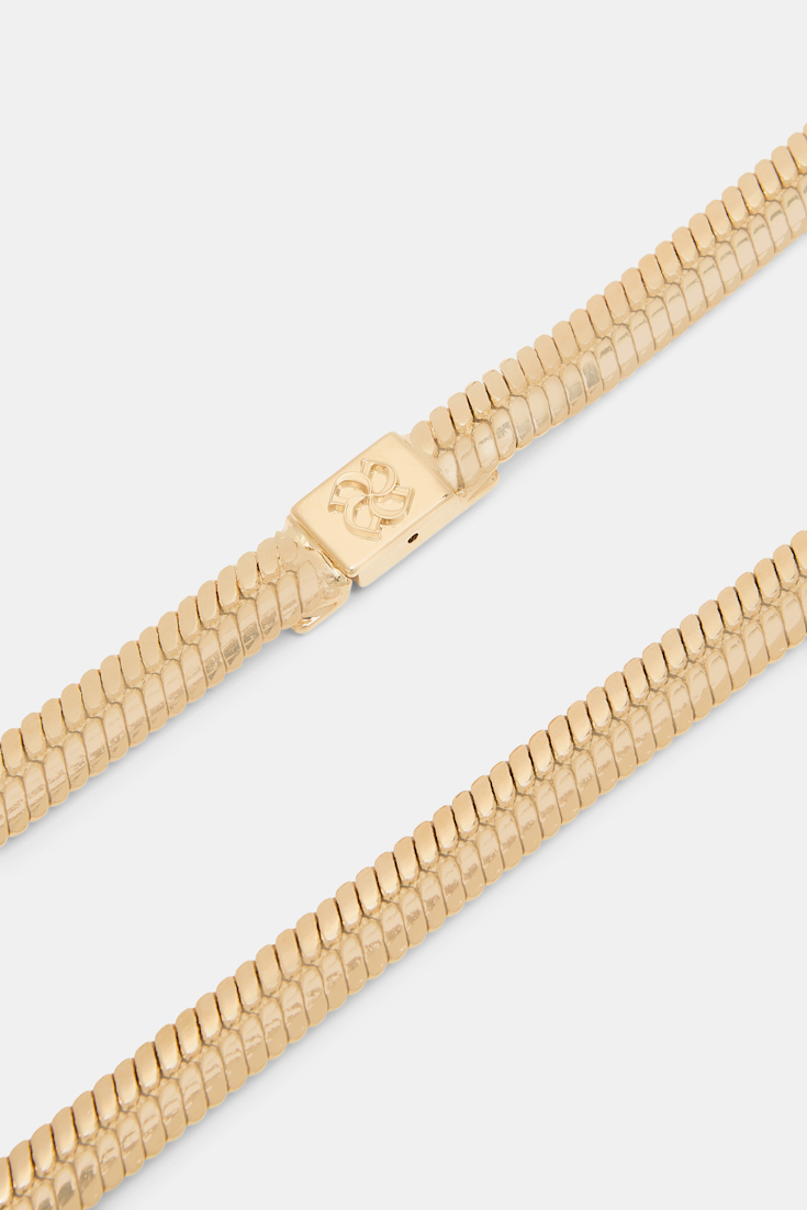 Dorothee Schumacher Snake chain belt gold