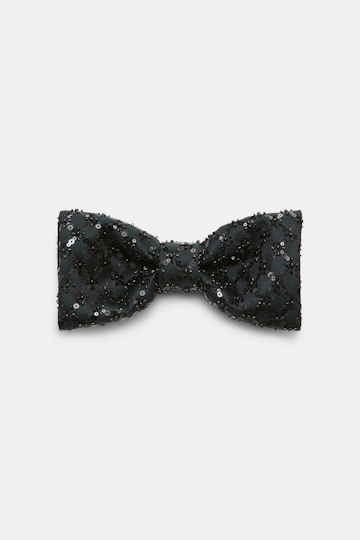 Dorothee Schumacher Embellished Duchesse bow brooch graphite