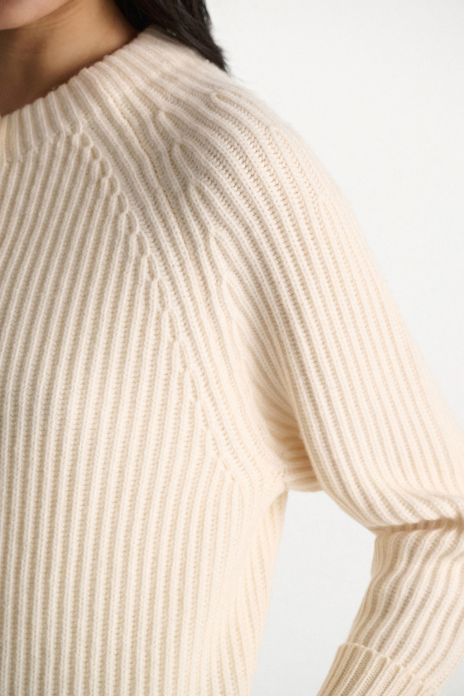 Dorothee Schumacher Ribbed Merino-cashmere cardigan camellia white