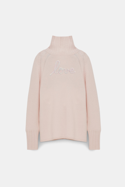 Dorothee Schumacher Turtleneck pullover in Merino-cashmere medium creme