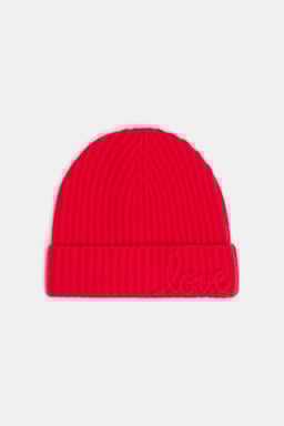 Dorothee Schumacher Ribbed Merino-cashmere LOVE beanie lollipop