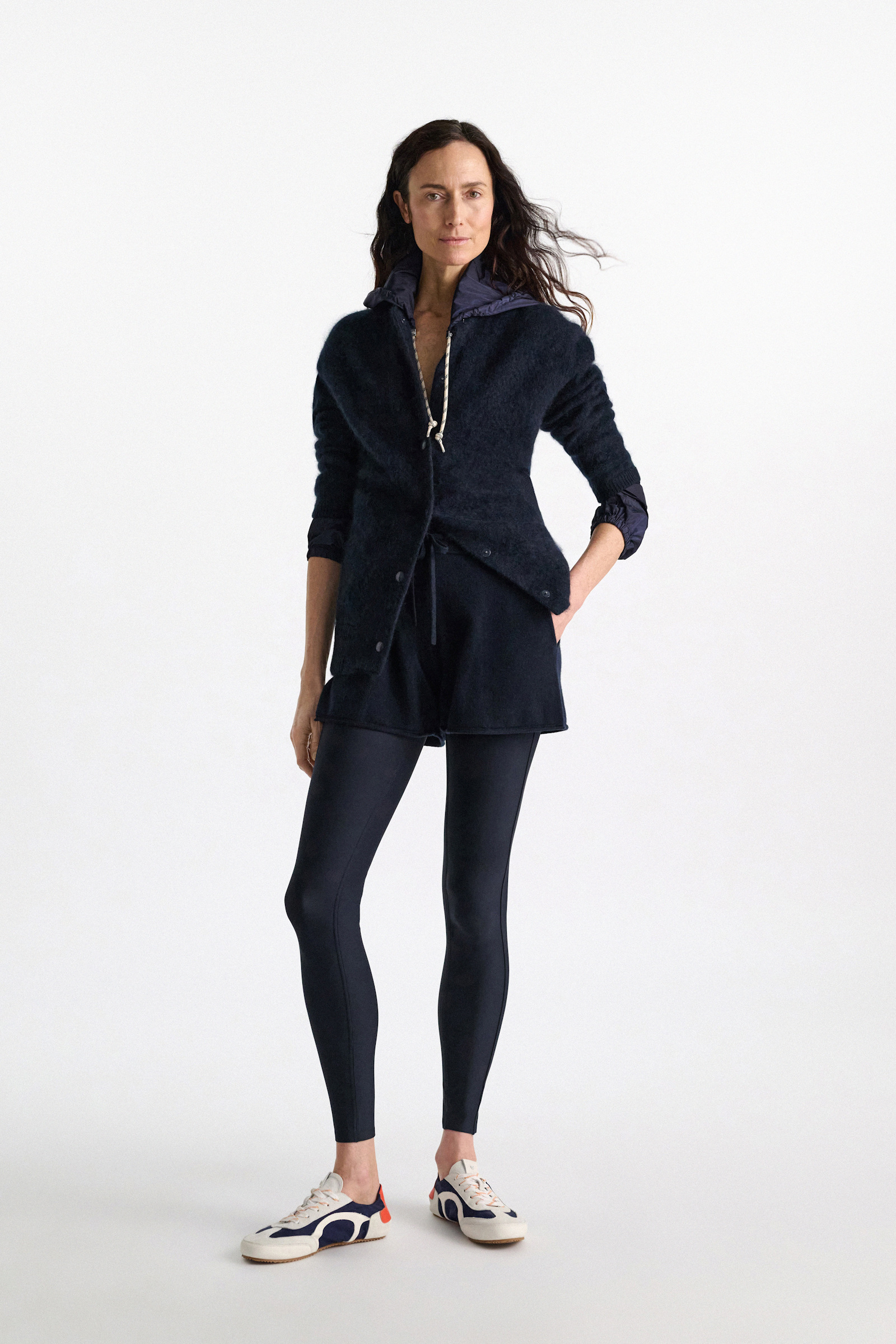 Dorothee Schumacher Merino-Kaschmir-Shorts mit Kordelzug night blue