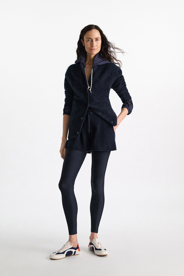 Dorothee Schumacher Merino-Kaschmir-Shorts mit Kordelzug night blue