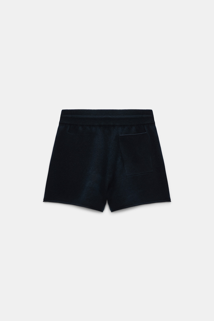 Dorothee Schumacher Merino-Kaschmir-Shorts mit Kordelzug night blue
