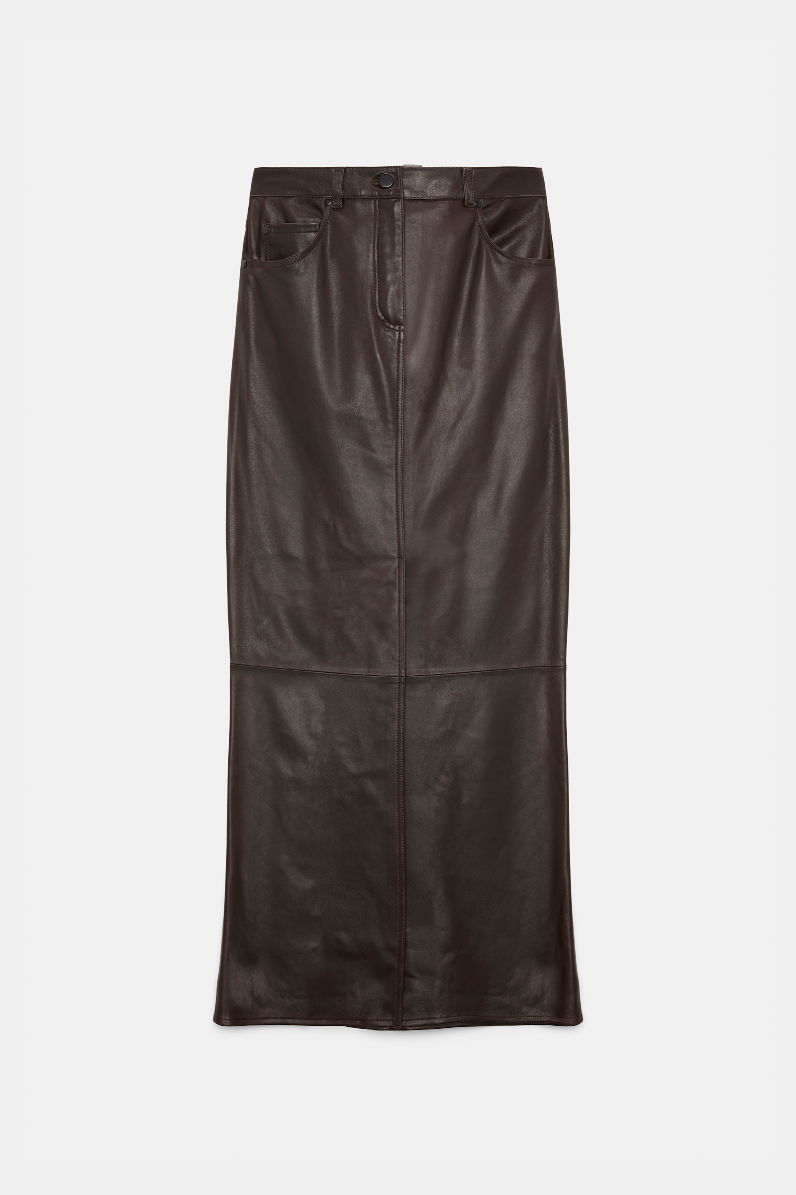 Dorothee Schumacher Rock aus Lammleder black chocolate