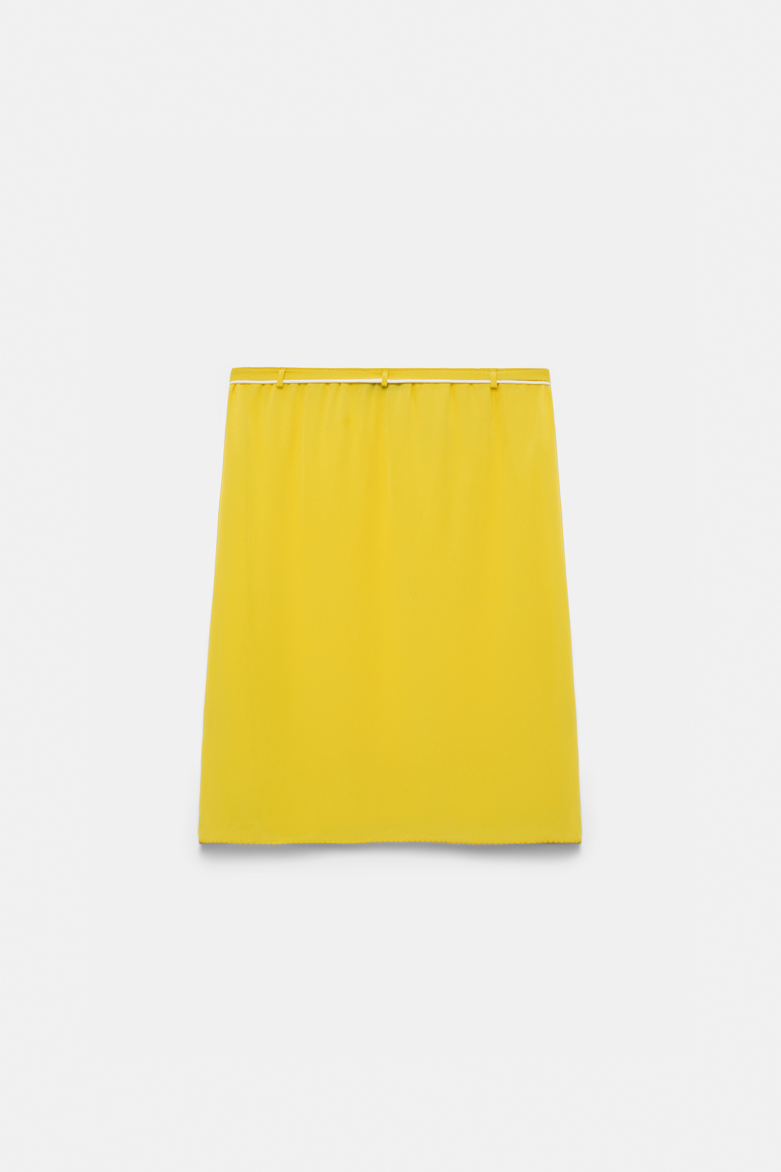 Dorothee Schumacher Silk skirt with XL flower brooch sun
