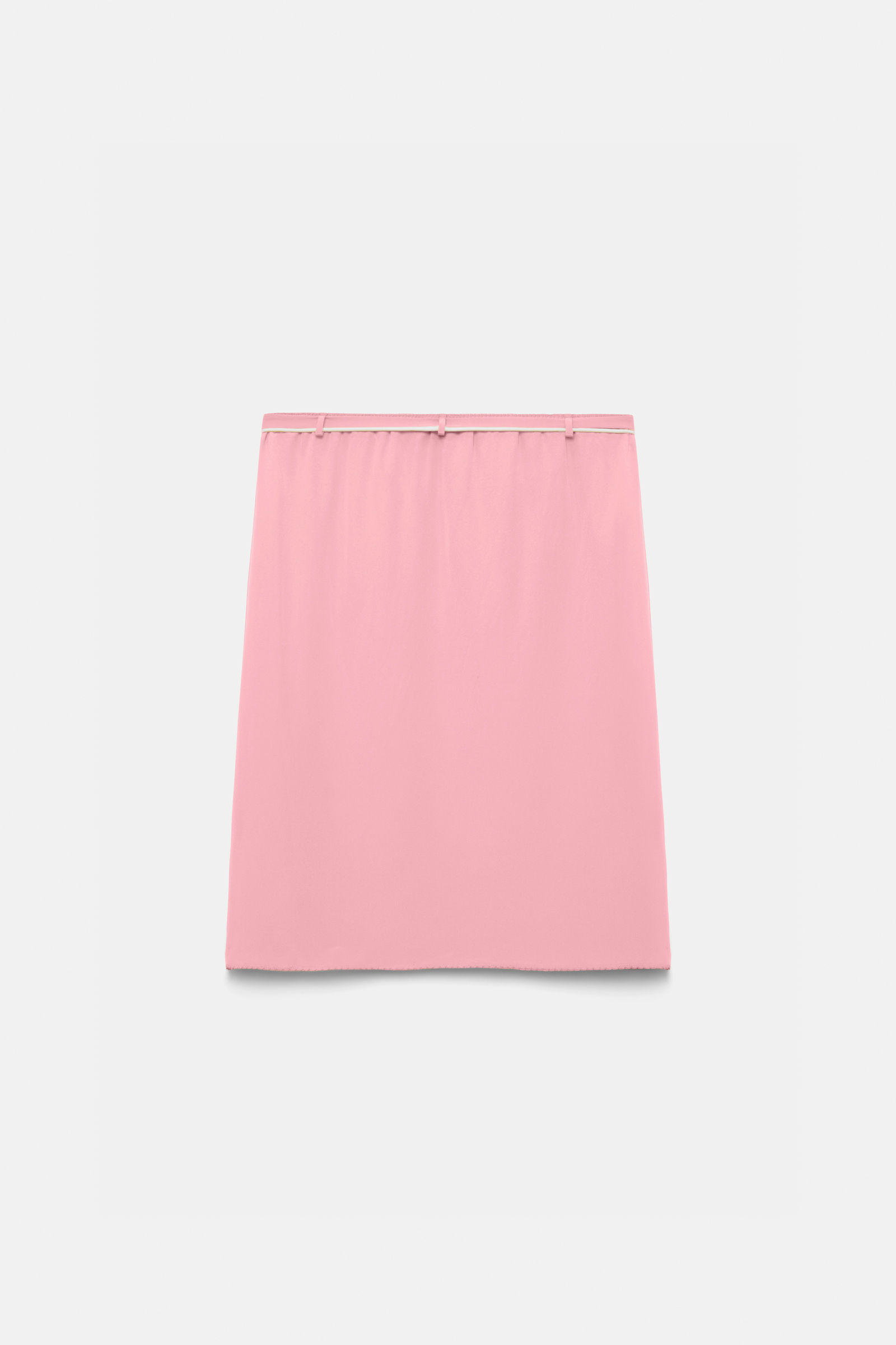 Dorothee Schumacher Silk skirt with XL flower brooch Rose