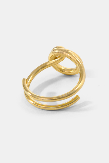 Dorothee Schumacher Set of 4 gold-plated LOVE rings gold