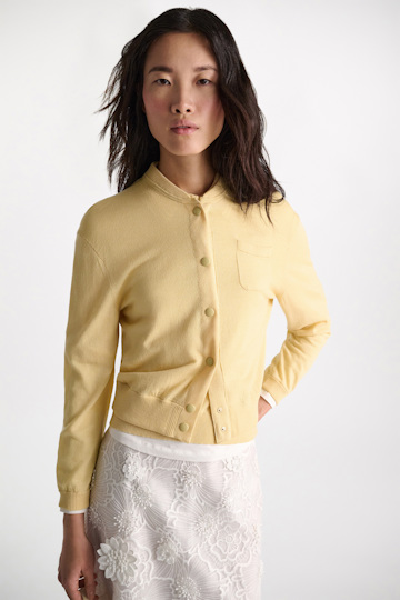 Dorothee Schumacher Knit bomber jacket-style cardigan pastis