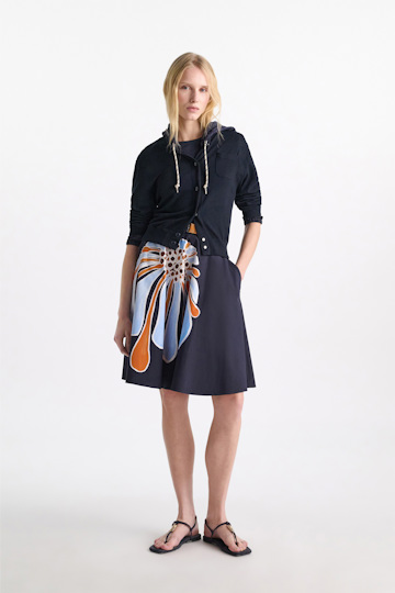 Dorothee Schumacher Knit bomber jacket-style cardigan true navy