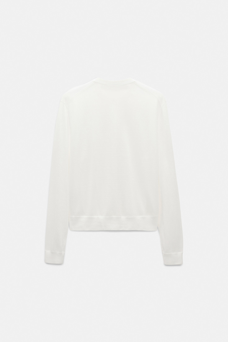 Dorothee Schumacher Twinset aus Baumwoll-Stretch eggshell