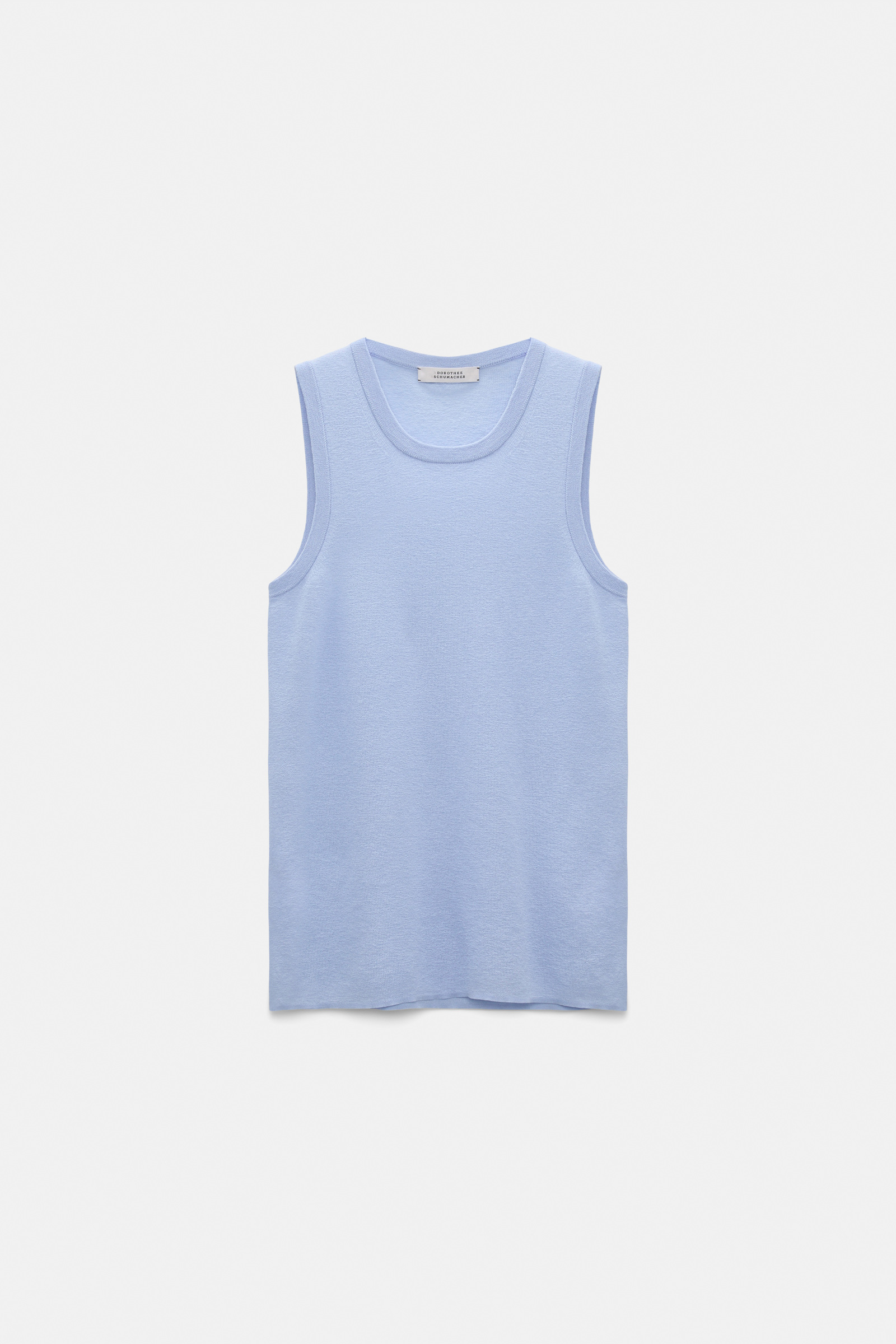 Dorothee Schumacher Twinset aus Baumwoll-Stretch oxford blue