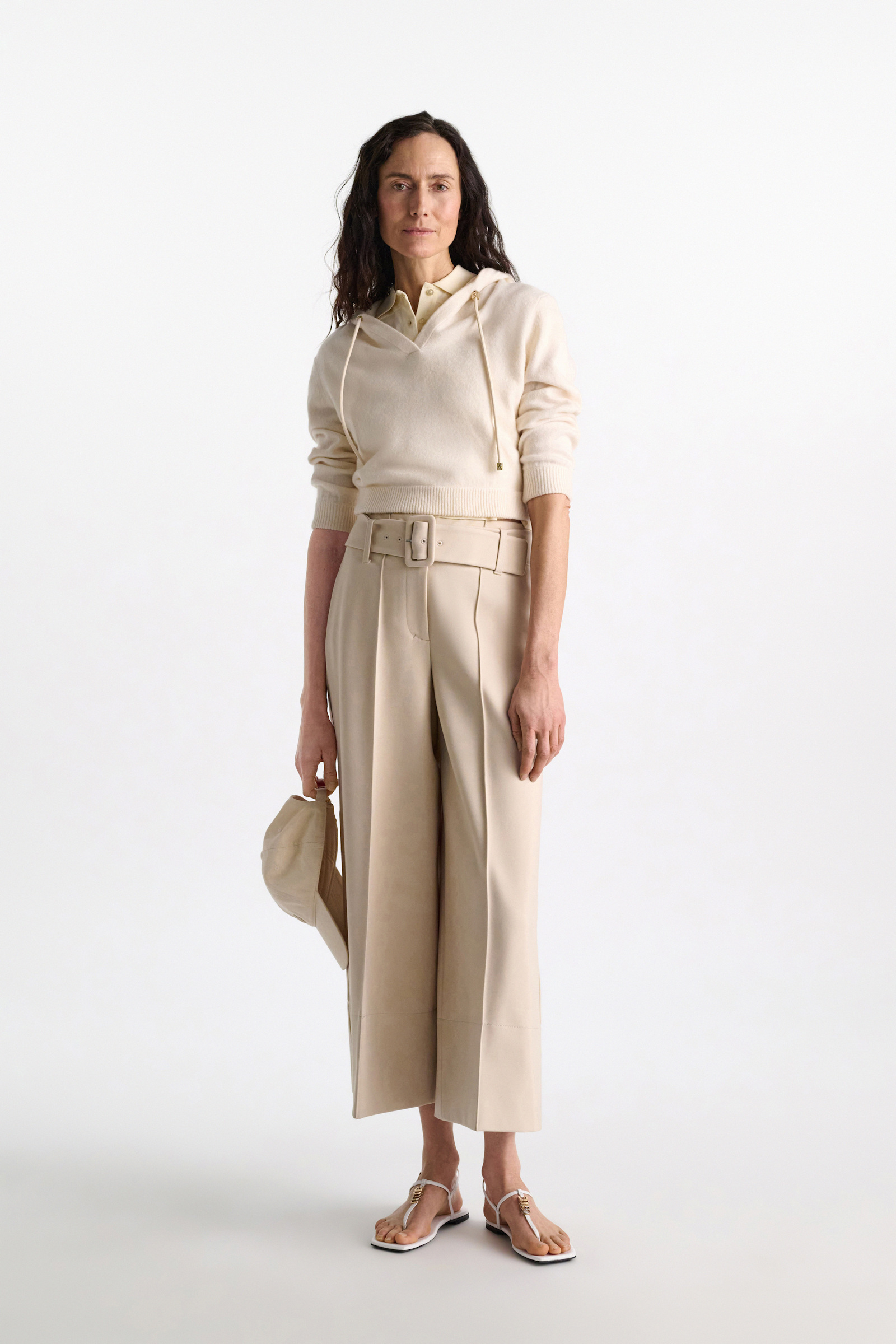 Dorothee Schumacher Hooded Pullover camellia white