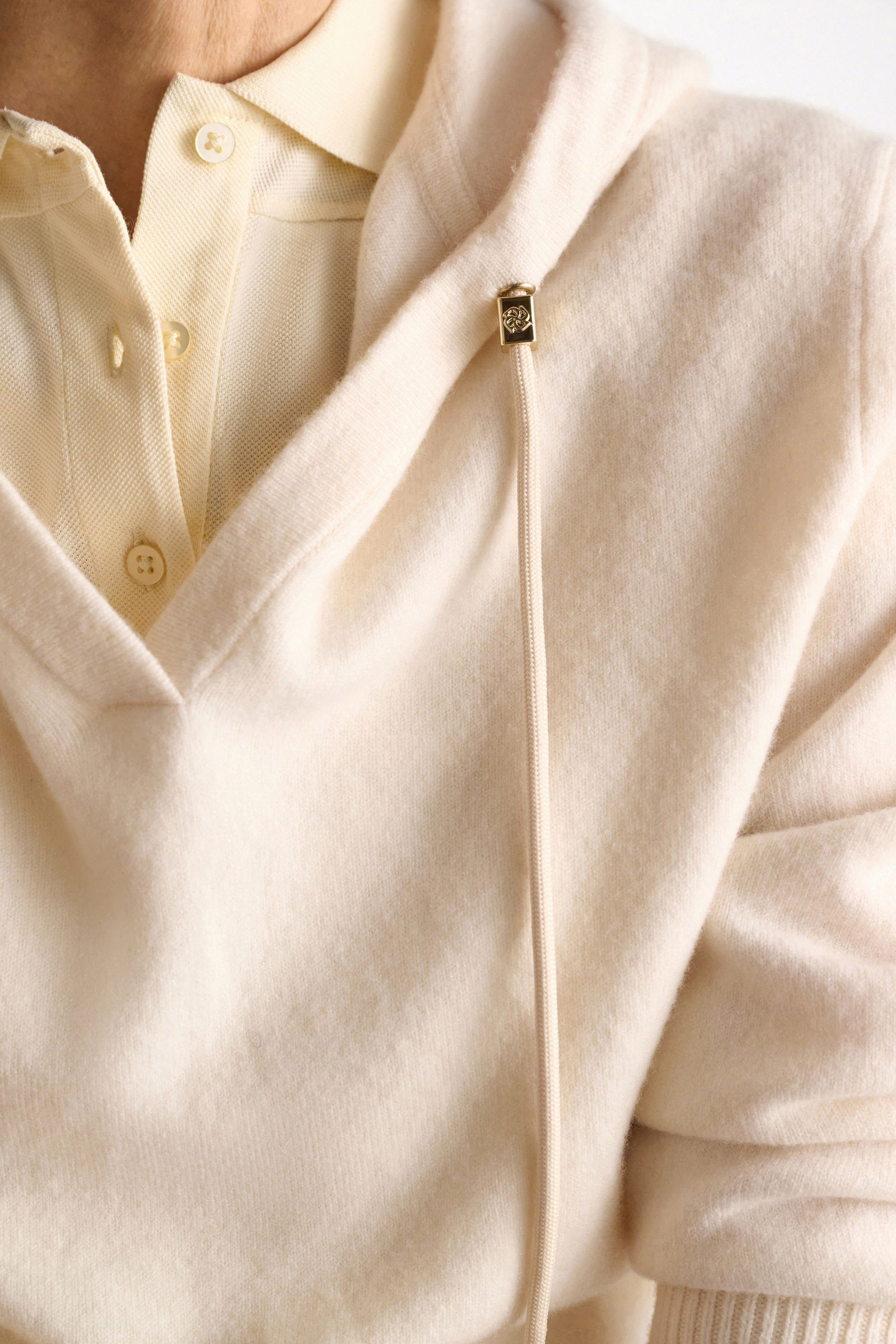 Dorothee Schumacher Hooded Pullover camellia white