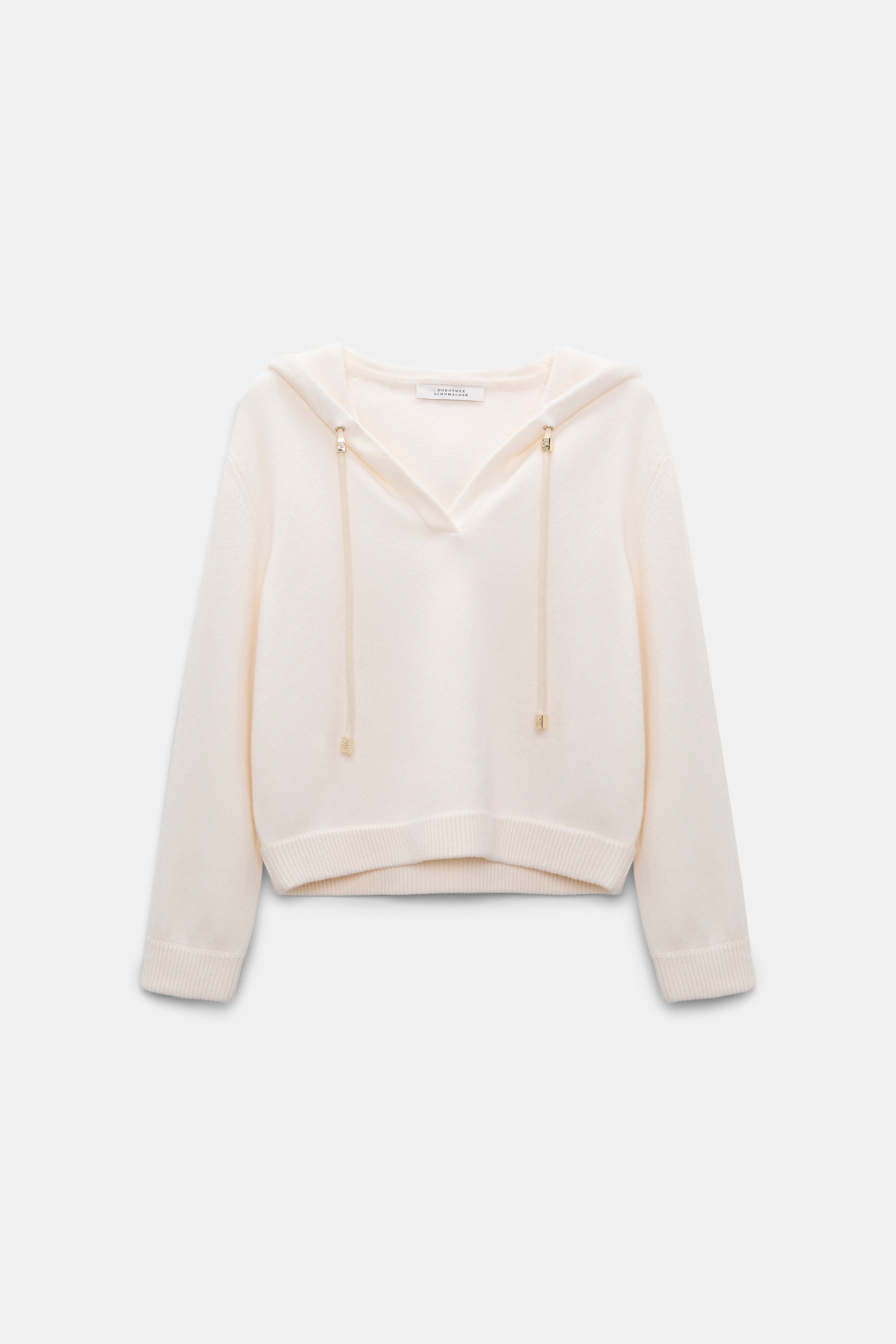 Dorothee Schumacher Hooded Pullover camellia white