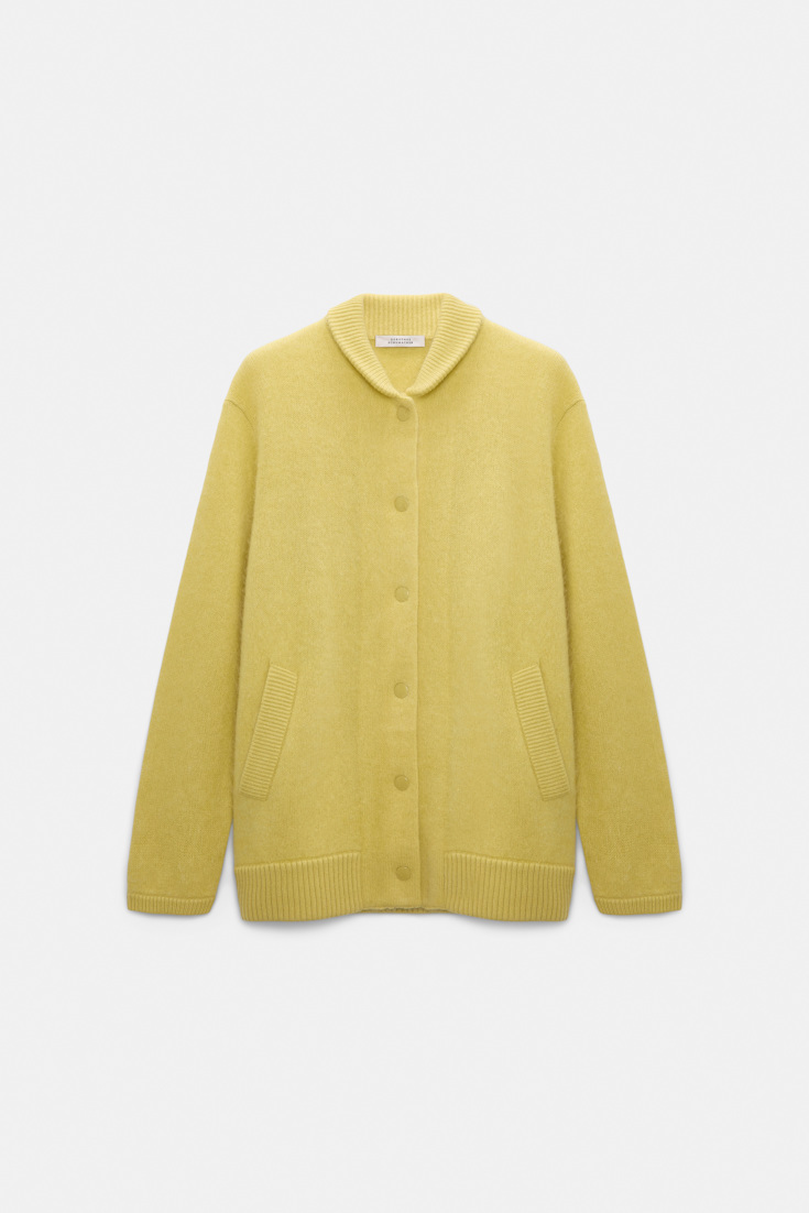 Dorothee Schumacher Bomberjacke aus Merino und Kaschmir goldfinch
