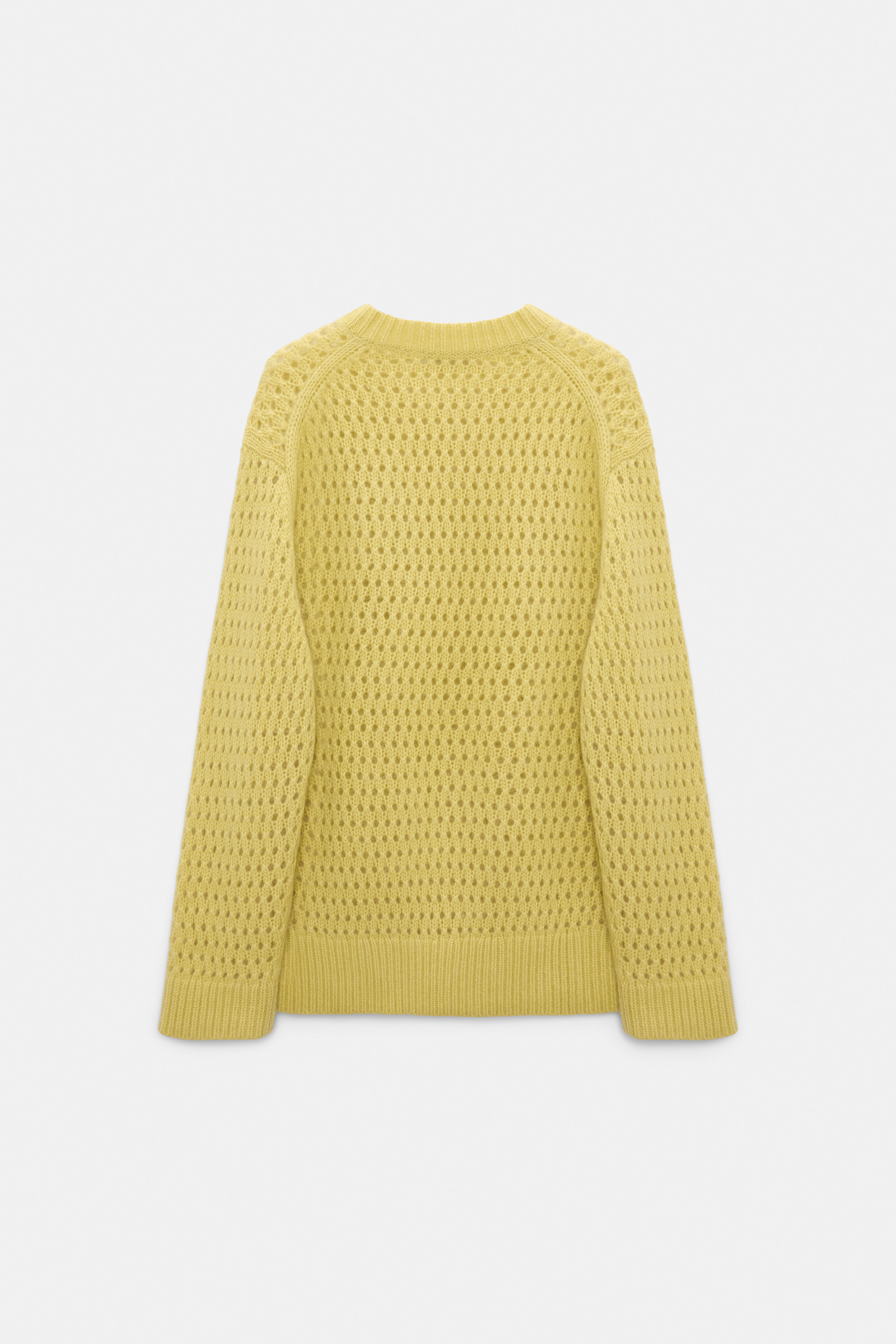Dorothee Schumacher Open knit Merino-cashmere pullover goldfinch