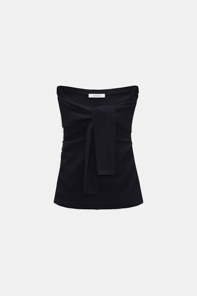 Dorothee Schumacher Pullover-Schlauchoberteil-Hybrid midnight
