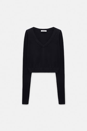 Dorothee Schumacher Pullover-tube top hybrid midnight