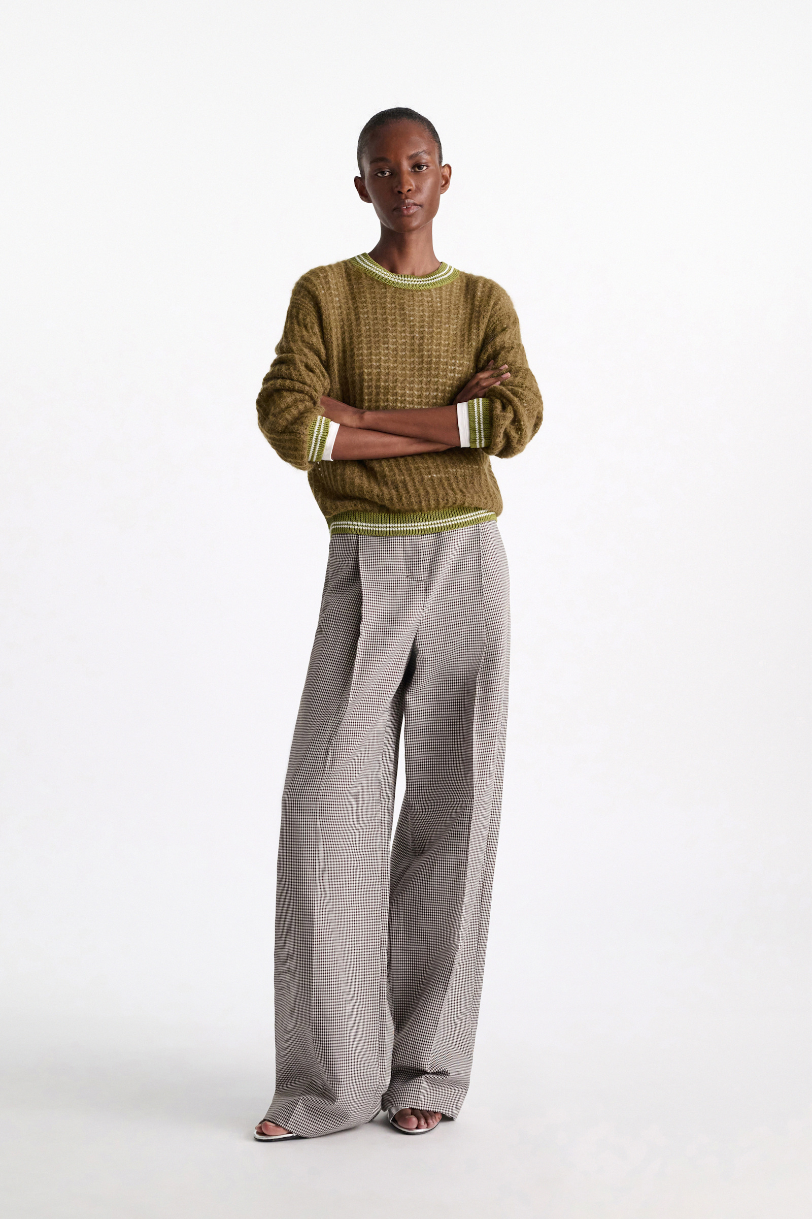 Dorothee Schumacher Open pointelle pullover seaweed