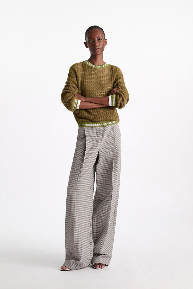 Dorothee Schumacher Open pointelle pullover seaweed