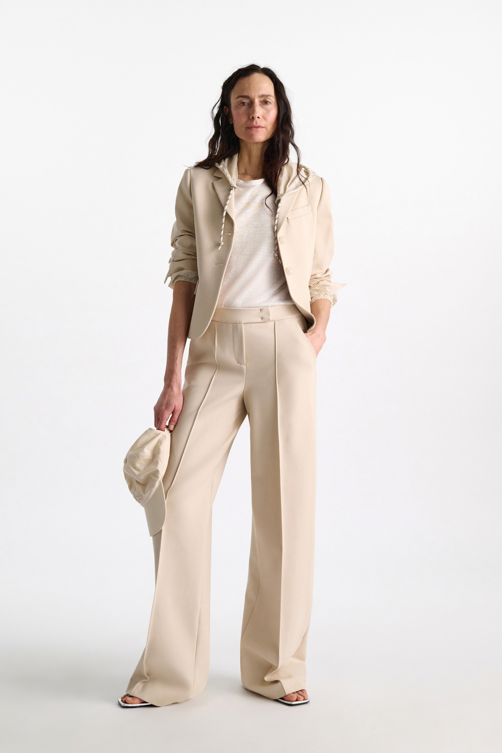 Dorothee Schumacher Shirt mit Strickbündchen camellia white