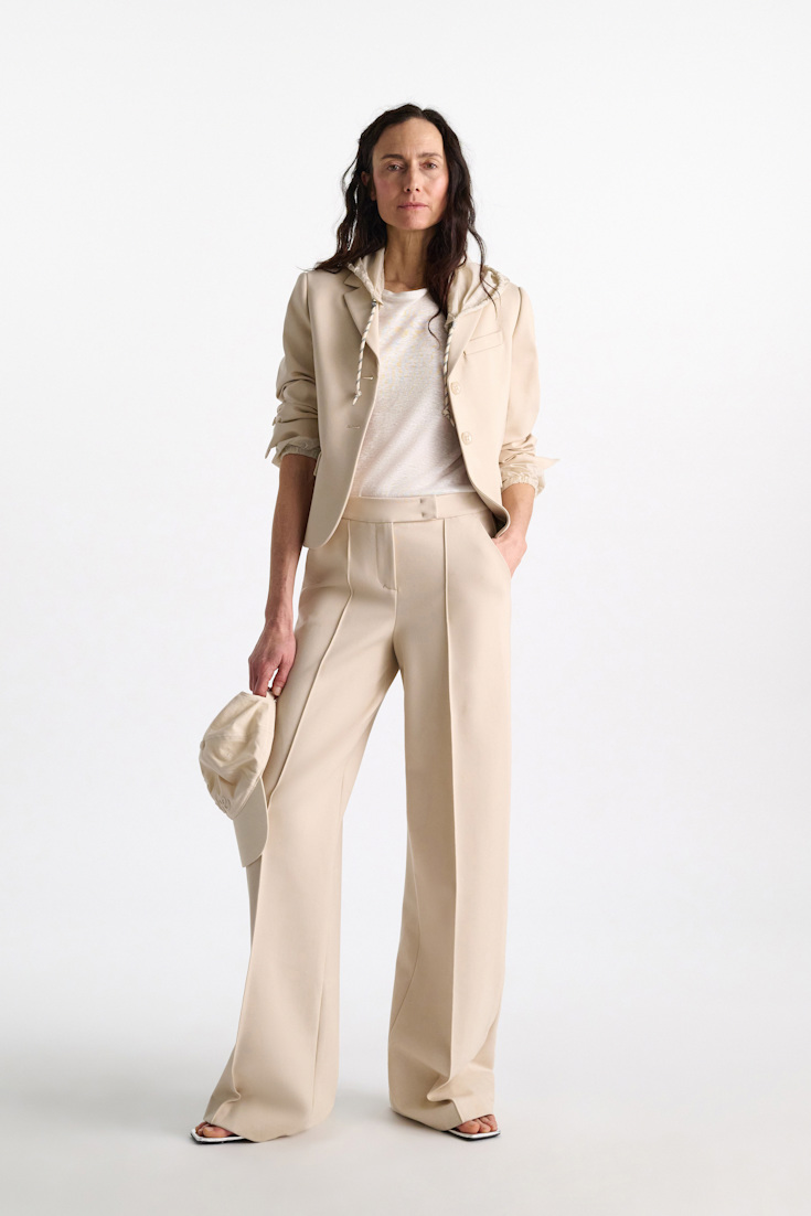 Dorothee Schumacher Shirt mit Strickbündchen camellia white