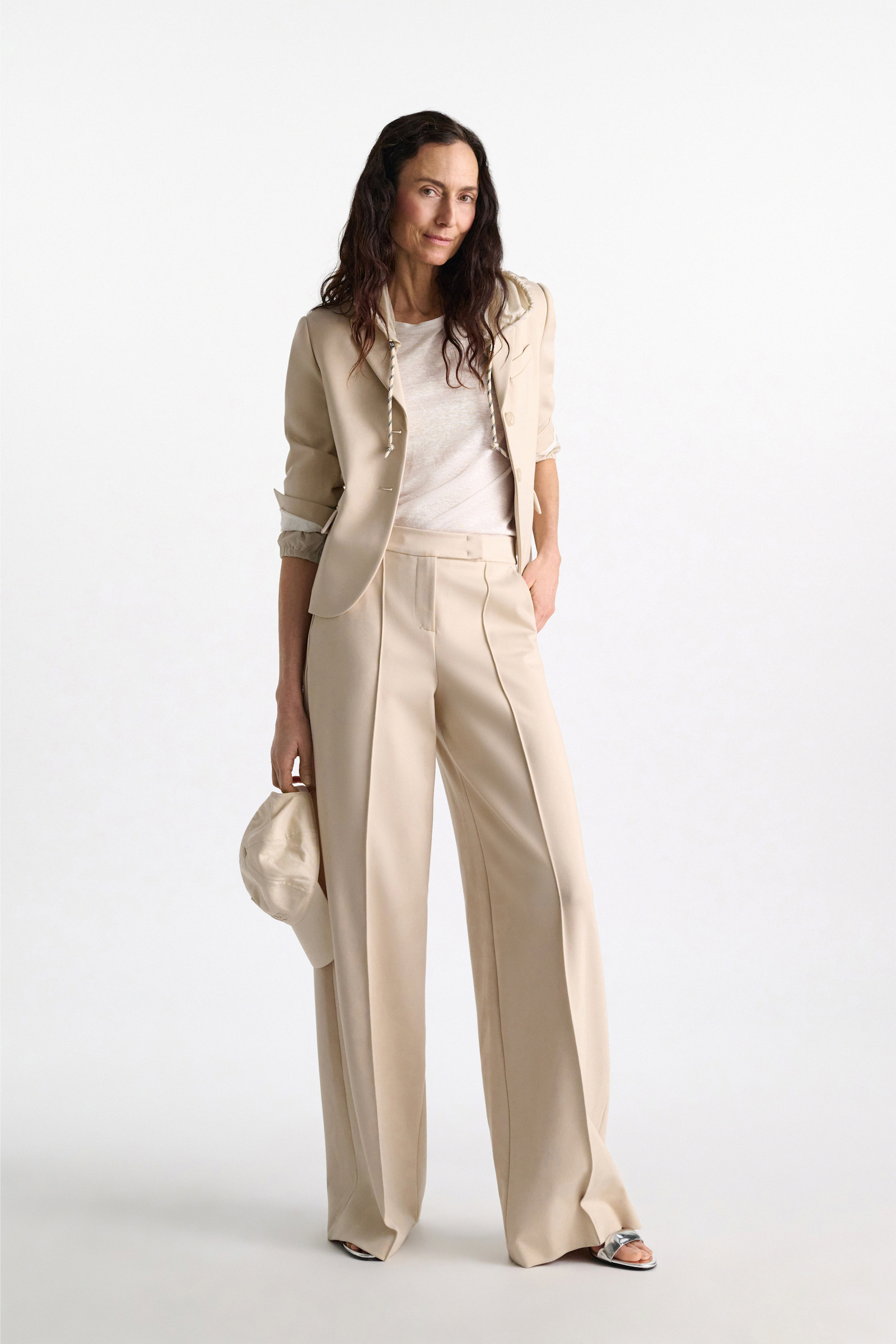 Dorothee Schumacher Shirt mit Strickbündchen camellia white