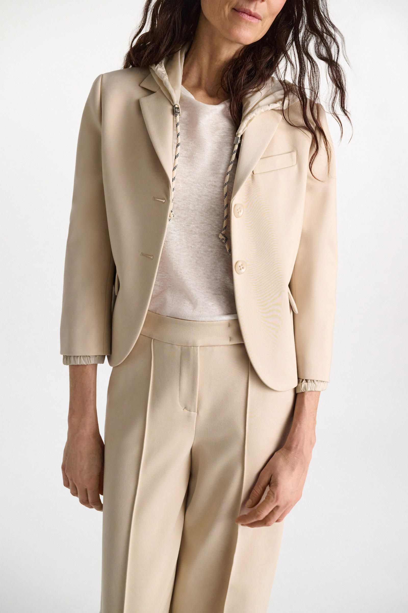 Dorothee Schumacher Shirt mit Strickbündchen camellia white