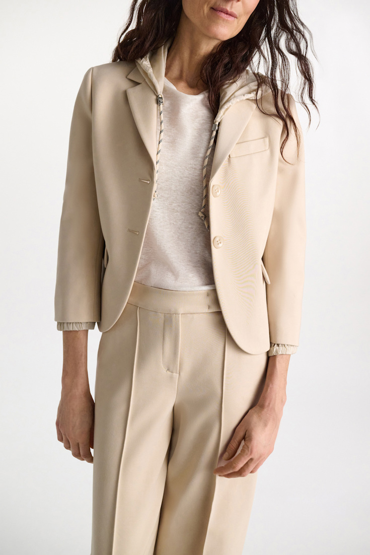 Dorothee Schumacher Shirt mit Strickbündchen camellia white