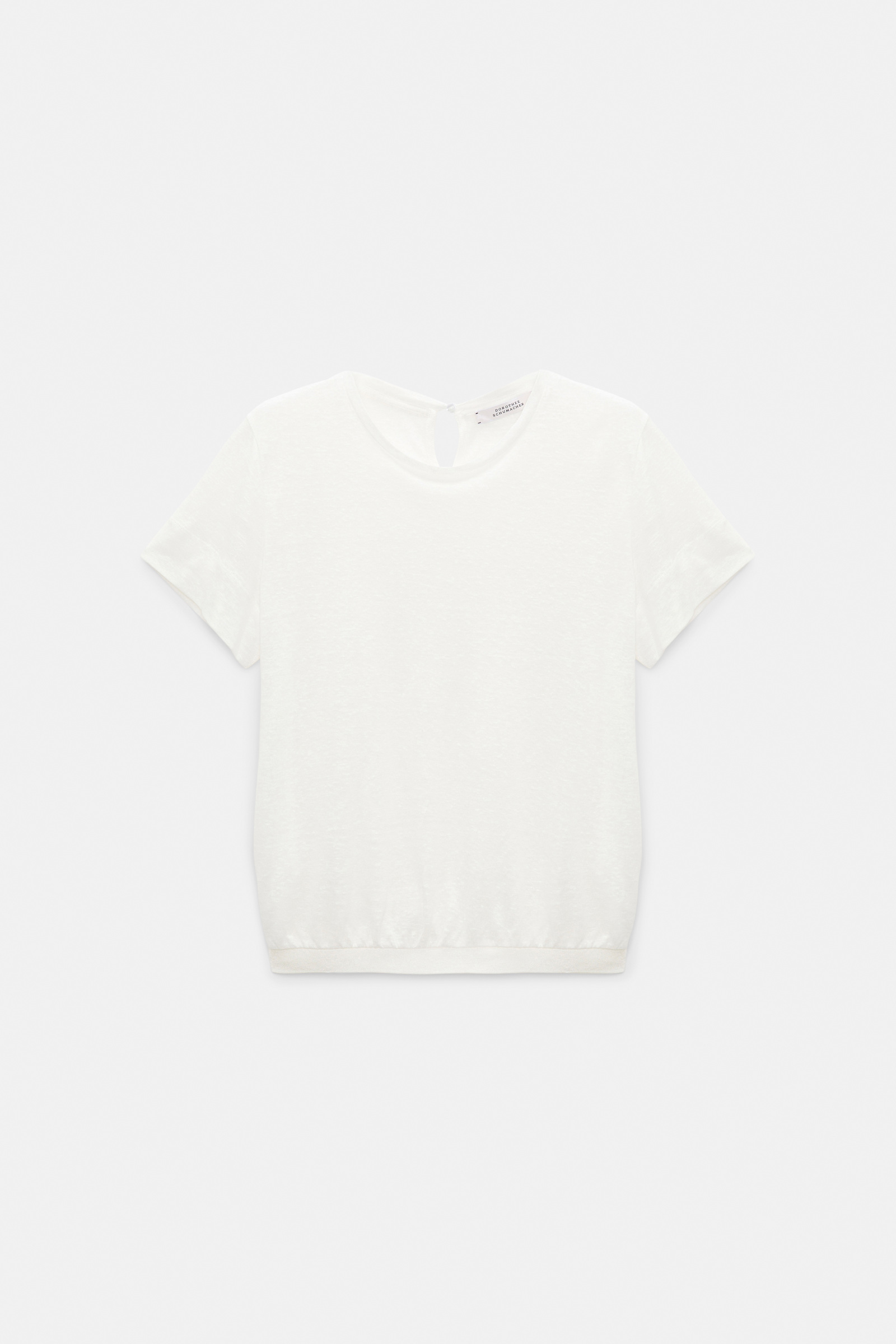Dorothee Schumacher Shirt mit Strickbündchen camellia white