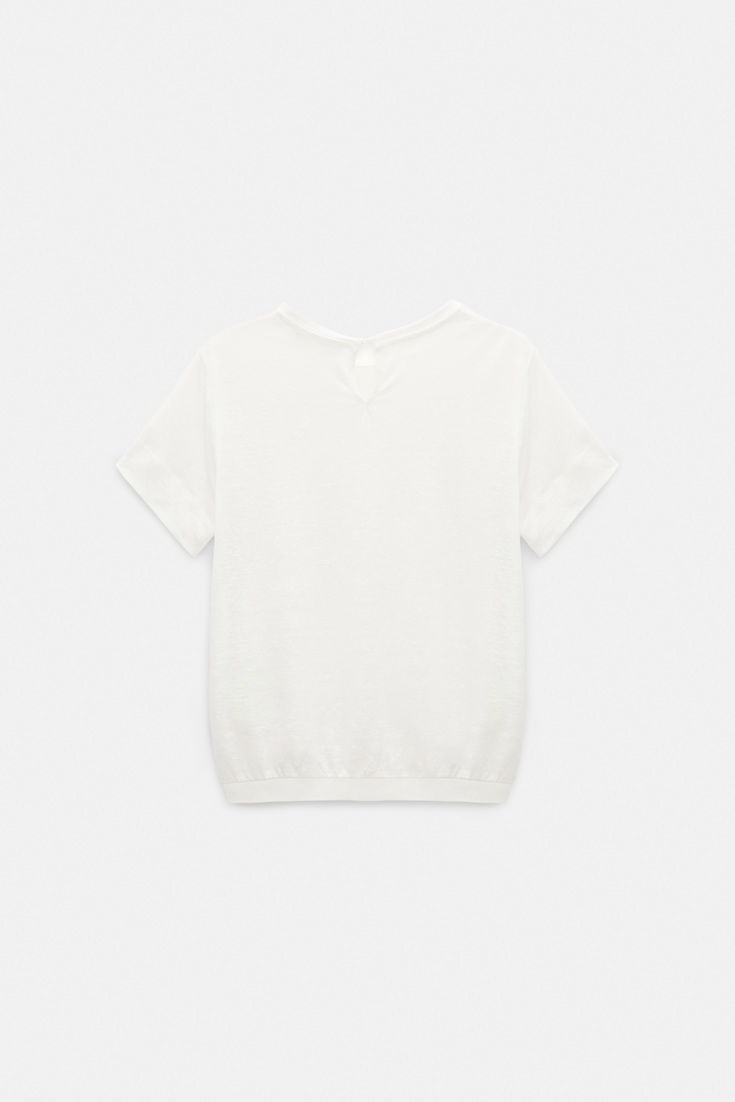 Dorothee Schumacher Shirt mit Strickbündchen camellia white