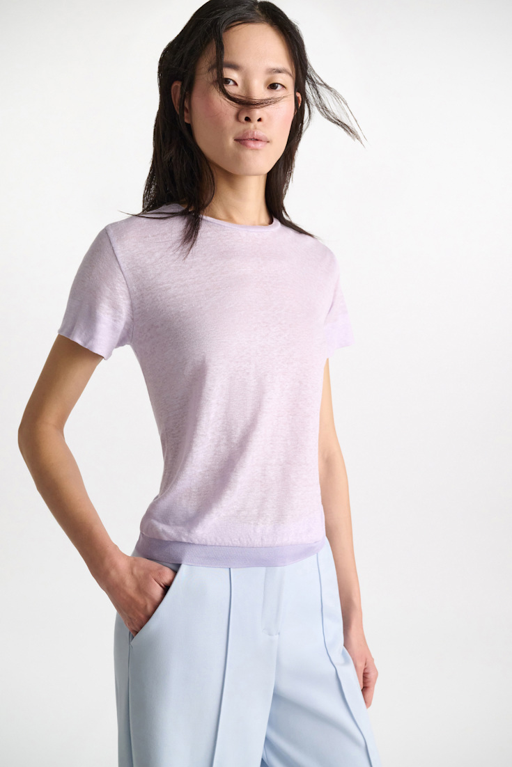 Dorothee Schumacher Shirt mit Strickbündchen crocus