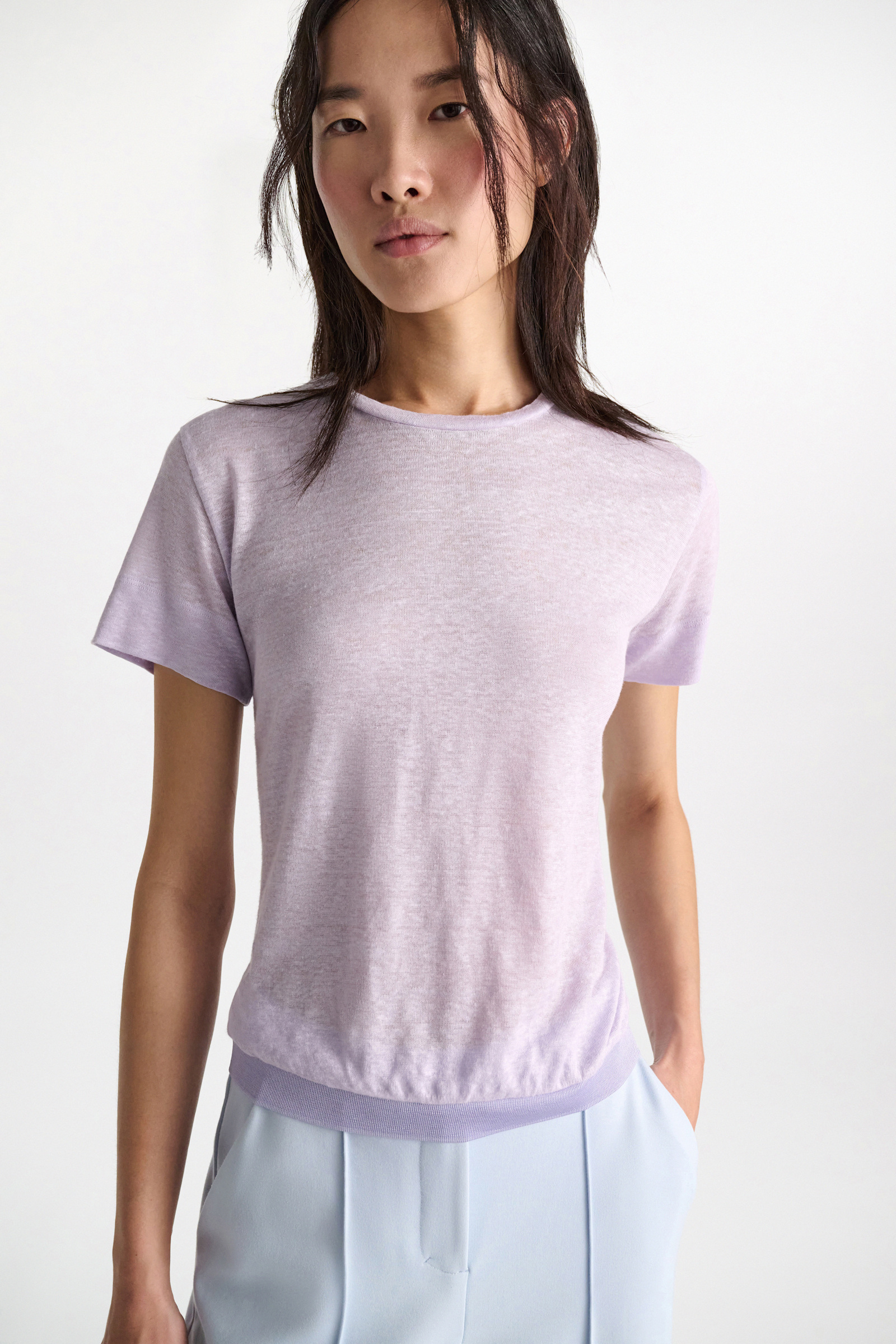 Dorothee Schumacher Shirt mit Strickbündchen crocus