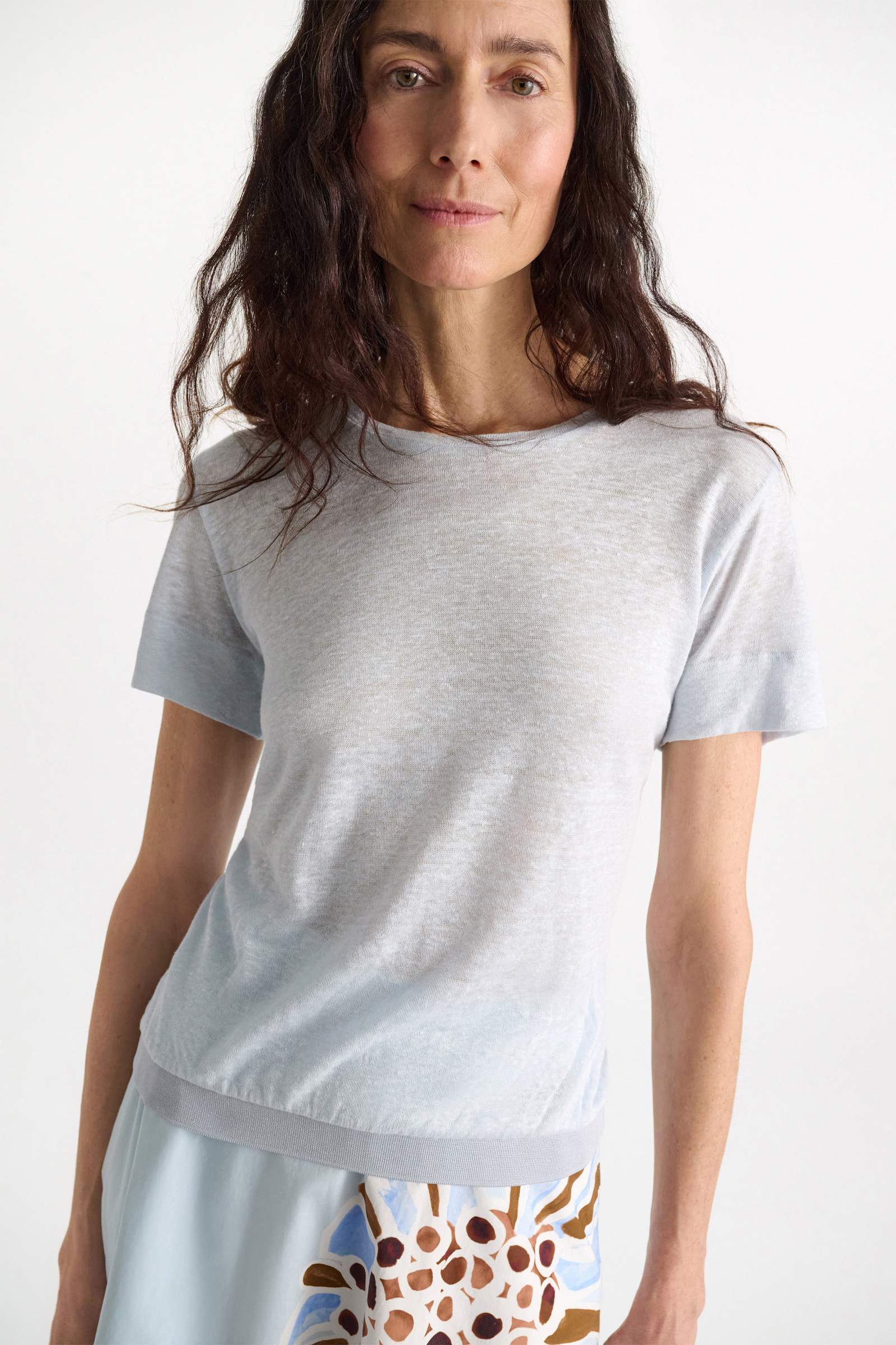 Dorothee Schumacher Shirt mit Strickbündchen sky blue