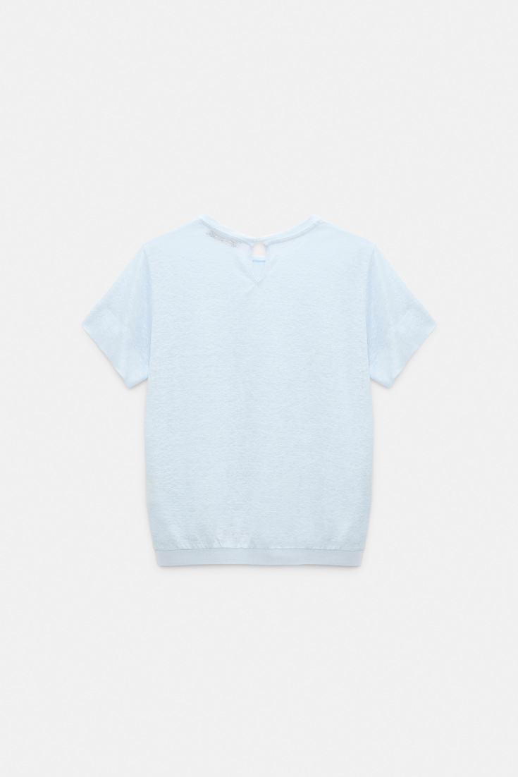 Dorothee Schumacher Shirt mit Strickbündchen sky blue