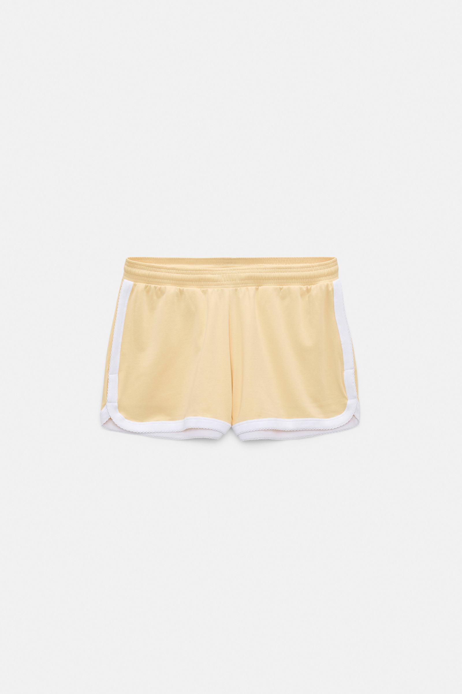 Dorothee Schumacher Stretch cotton shorts with contrast trim bisquit