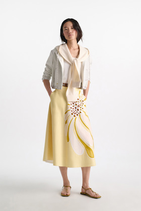 Dorothee Schumacher Stretch cotton tank top with contrast trim camellia white