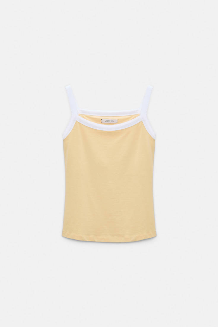 Dorothee Schumacher Trägertop mit kontrastierendem Einfass bisquit