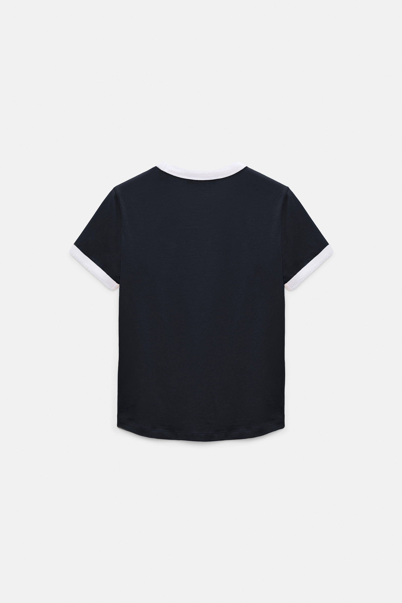 Dorothee Schumacher T-Shirt mit kontrastierendem Einfass dark navy