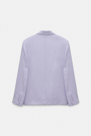 Dorothee Schumacher Technical linen blazer violet