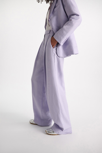 Dorothee Schumacher Technical linen pants violet