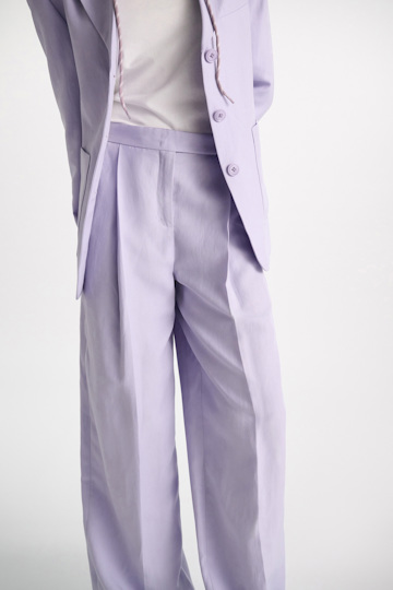 Dorothee Schumacher Technical linen pants violet