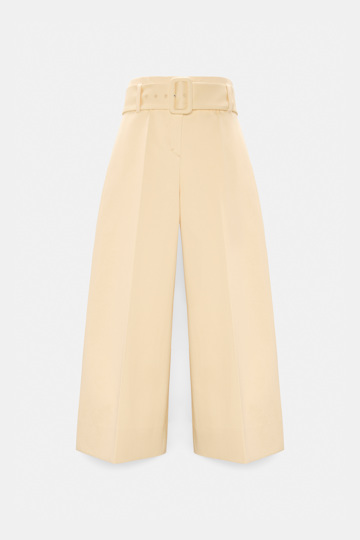 Dorothee Schumacher High-waisted cotton culottes bisquit