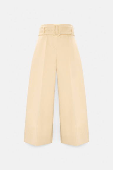 Dorothee Schumacher High-waisted cotton culottes bisquit