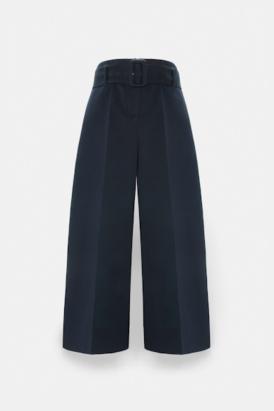 Dorothee Schumacher High-waisted cotton culottes dark navy