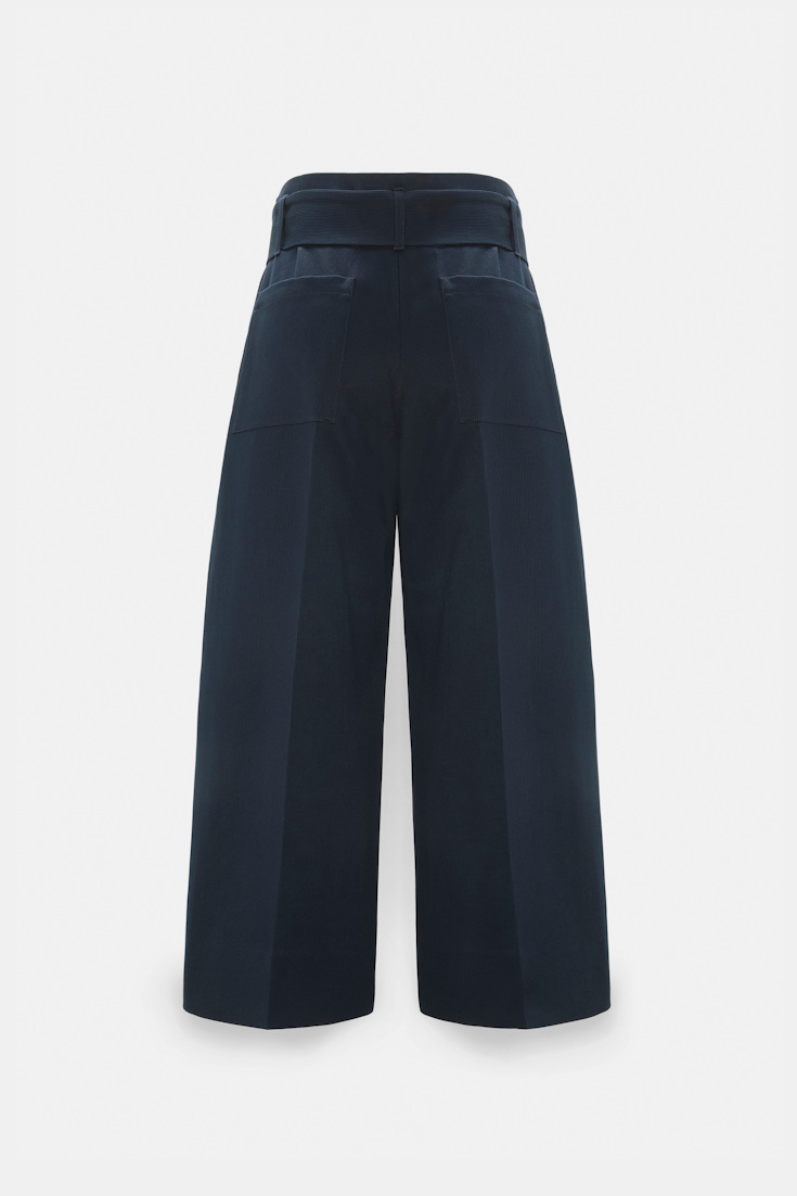 Dorothee Schumacher High-waisted cotton culottes dark navy