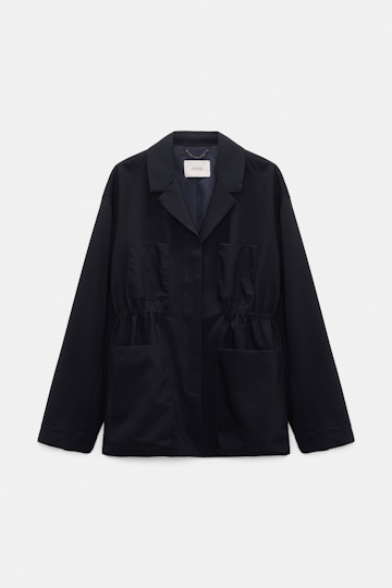 Dorothee Schumacher Wool Field Jacket dark navy
