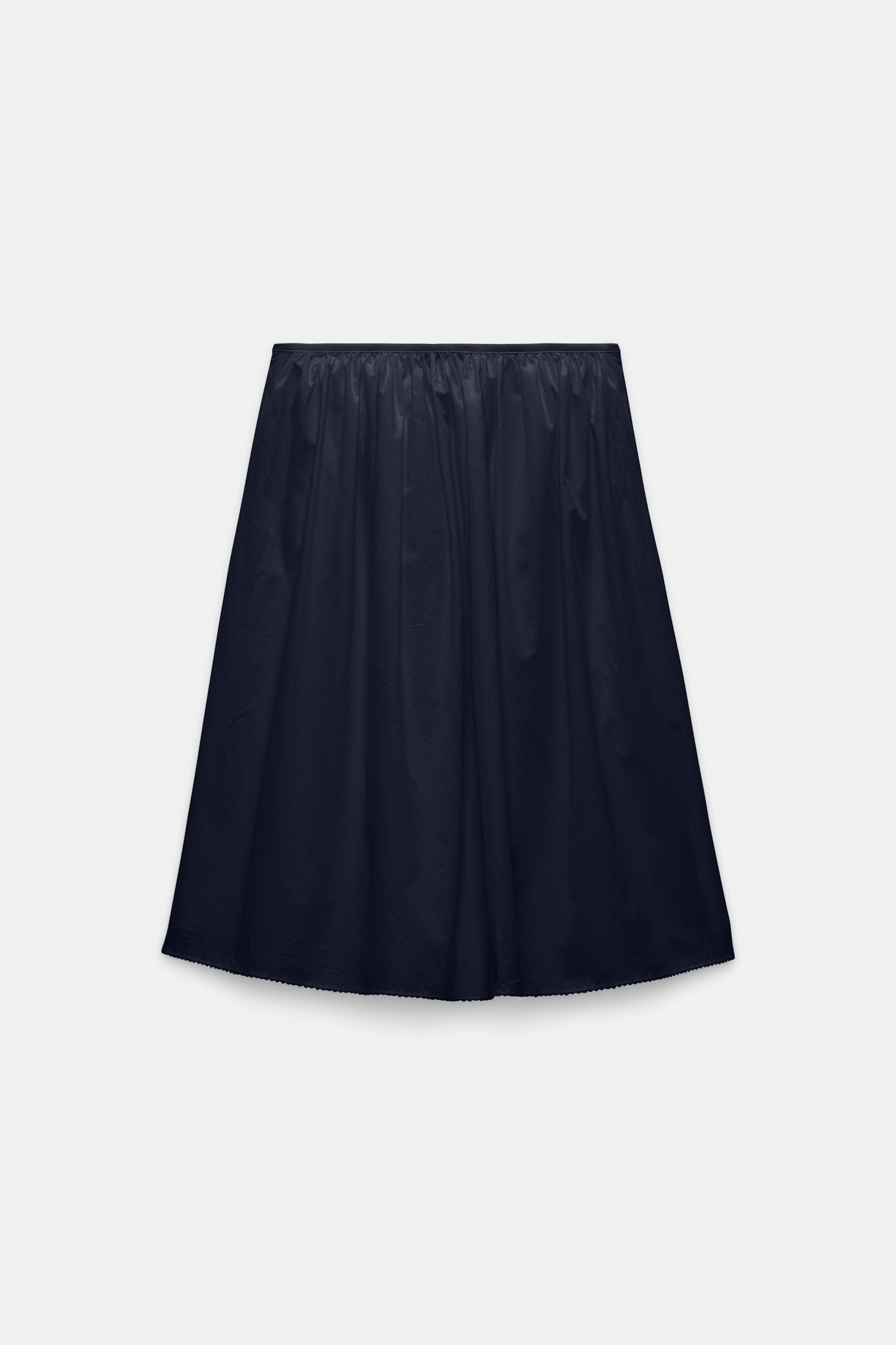 Dorothee Schumacher Rock mit Broderie-Anglais-Stickerei aus Baumwolle dark navy