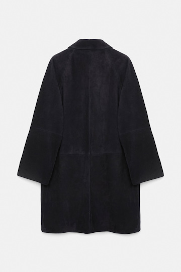 Dorothee Schumacher Suede coat dark navy